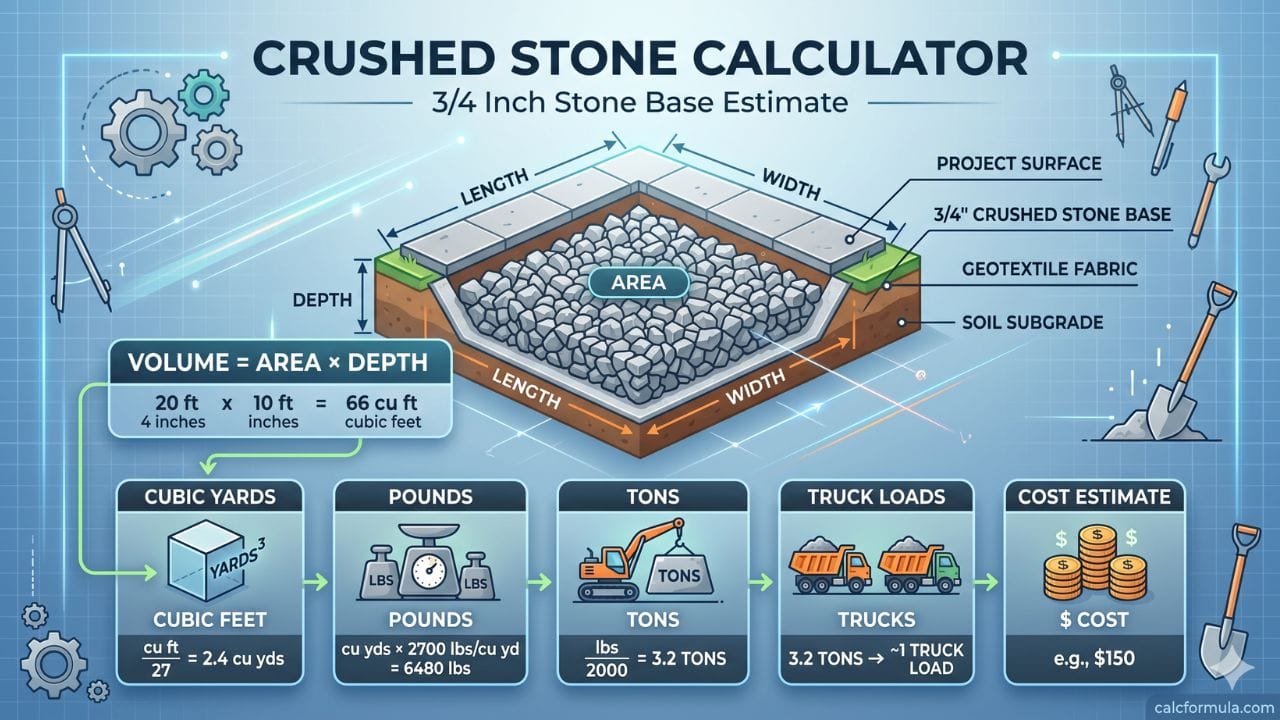 Crushed Stone Cost Per Cubic Yard