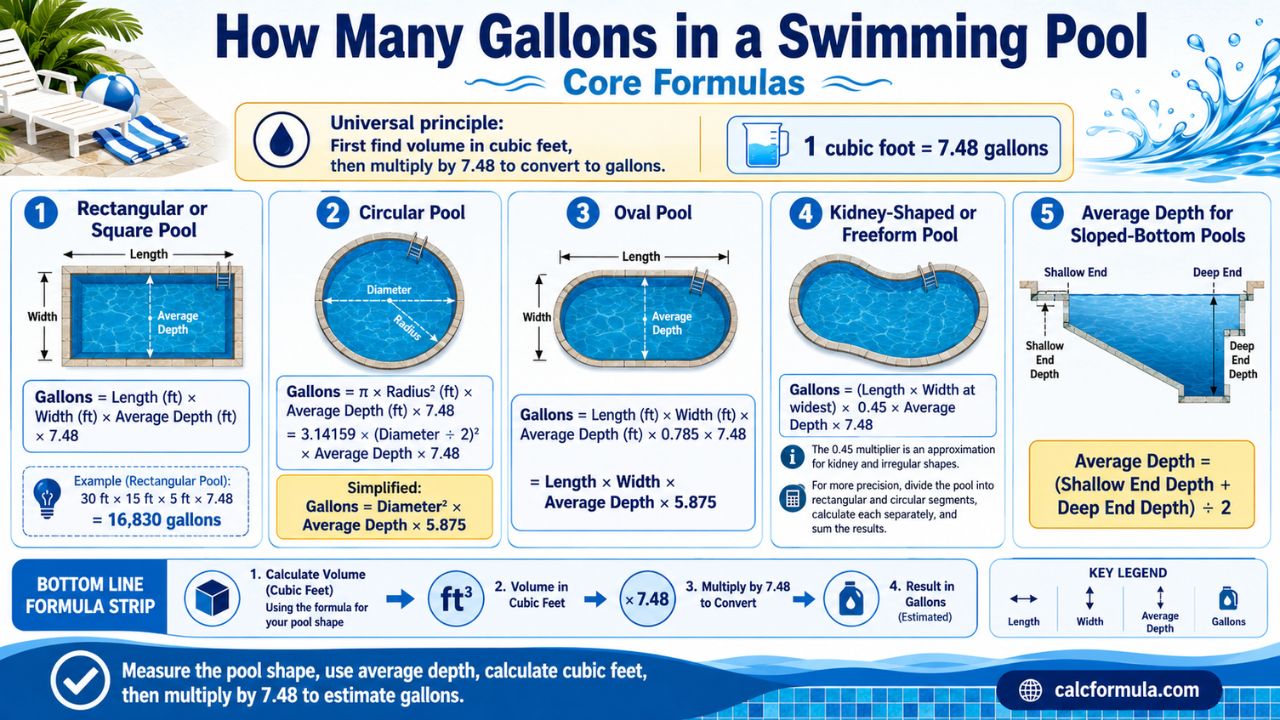 How Many Gallons in a Swimming Pool