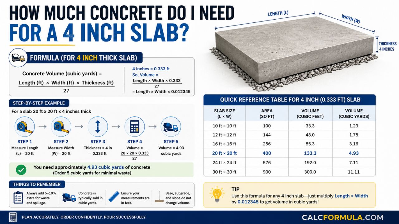 next for How Much Concrete Do I Need for a 4 Inch Slab?