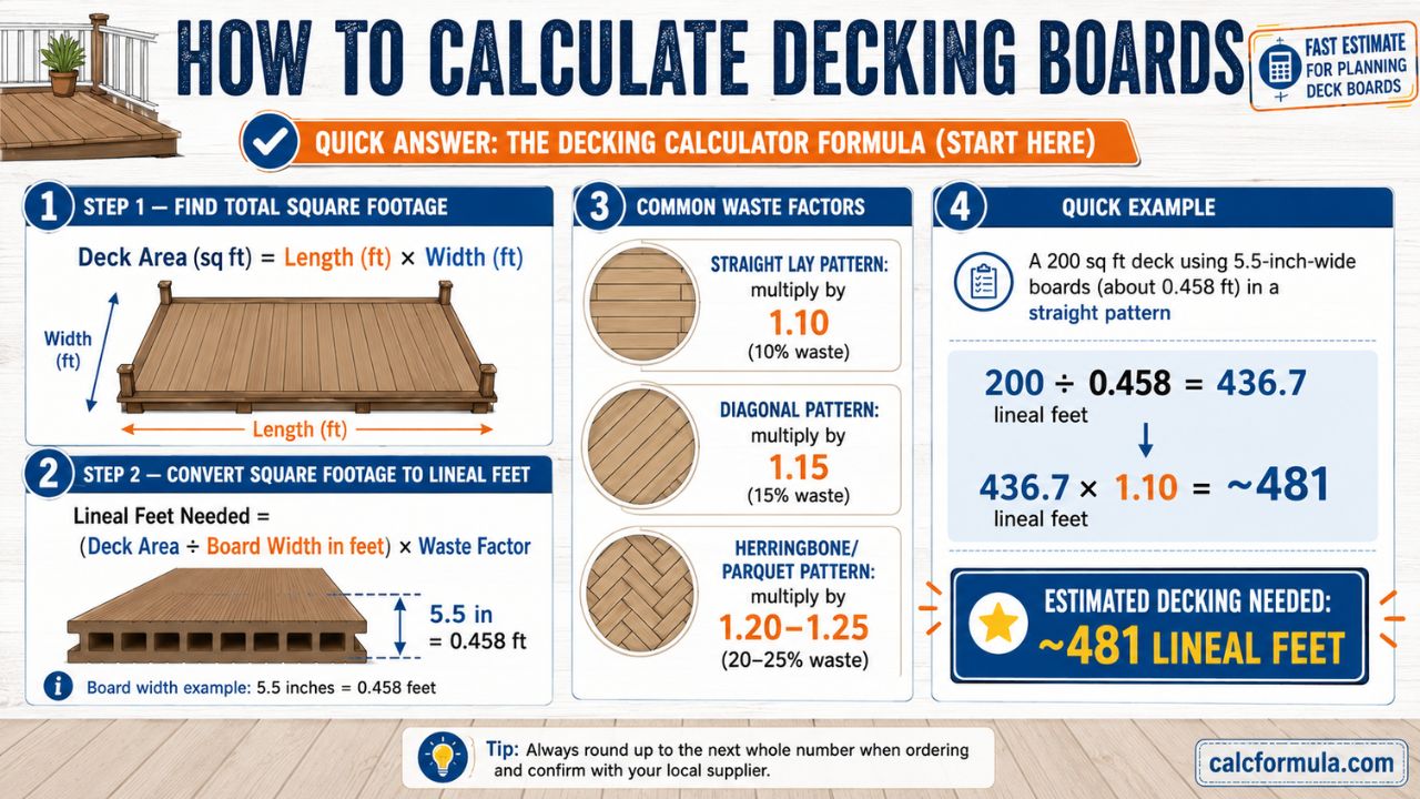 How to Calculate Decking Boards