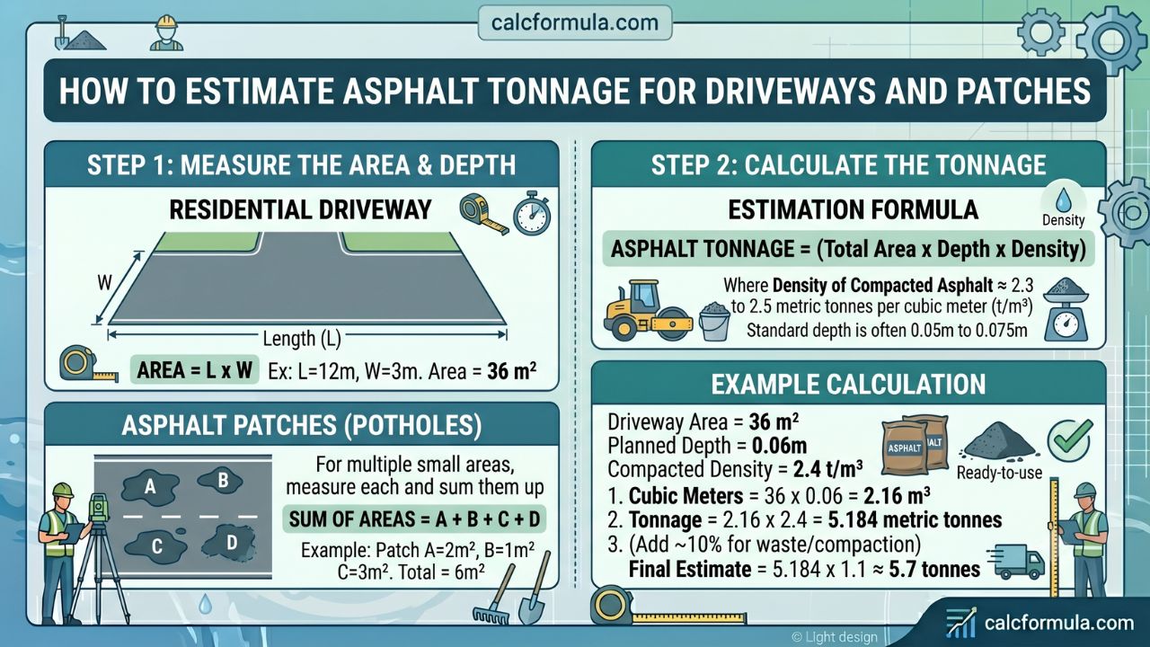 How to Estimate Asphalt Tonnage